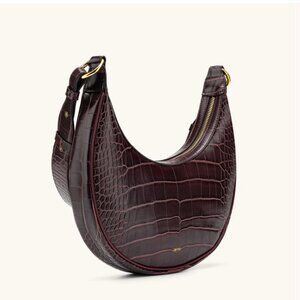 NWT JW PEI Carly Saddle Bag - Brown Croc
